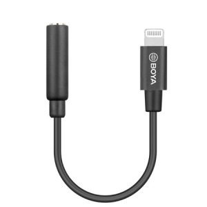 کابل تبدیل مادگی TRS به Lightning بویا BY-K8