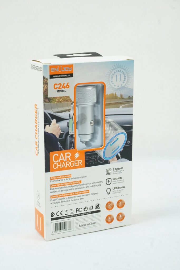 شارژر فندكي دو پورت C246 PD-200W ENUJOY