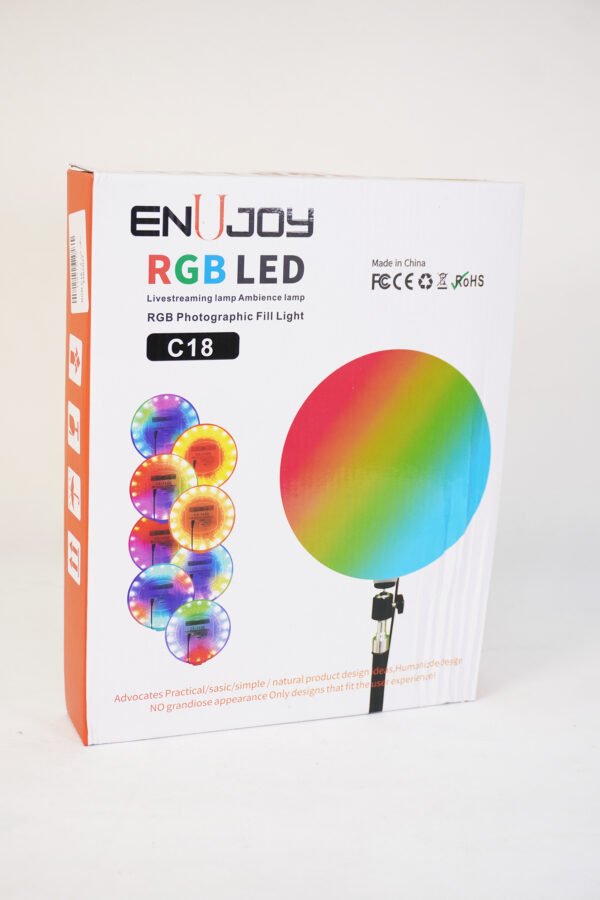 سافت لايت گرد RGB C18 ENUJOY 10INCH - تصویر 2