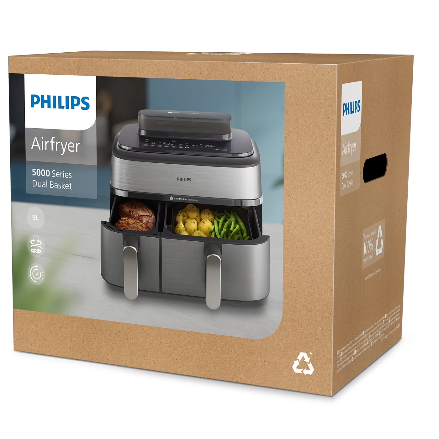 سرخ کن بدون روغن فیلیپس NA555/09 ظرفیت 9 لیتری - تصویر 2