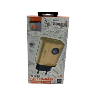 شارژر دیواری دوپورت همراه با کابل تایپ سی Soloffer TC53 fast charger