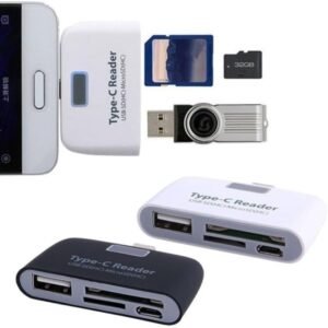 کارت ریدر 4in1 Type-C Card Reader USB/TF/SD OTG HUB Adapter