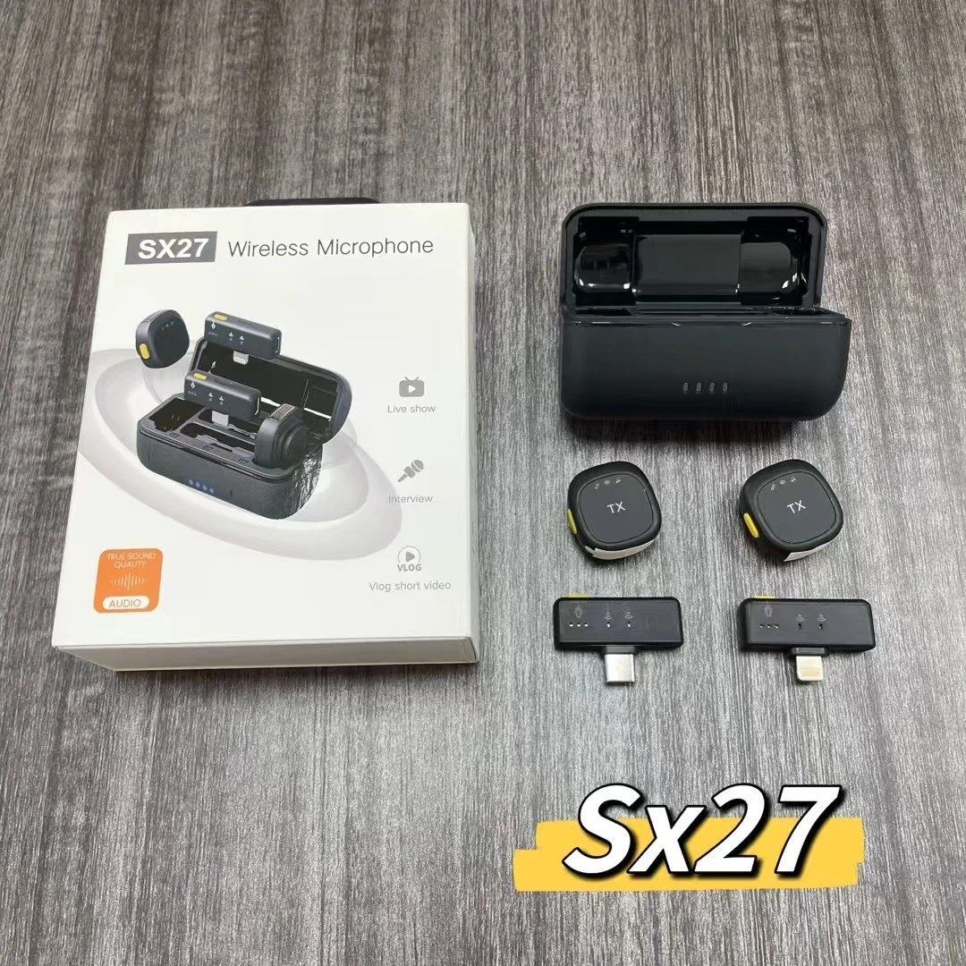 میکروفون یقه ای SX27 دو کاربره بیسیم - تصویر 3